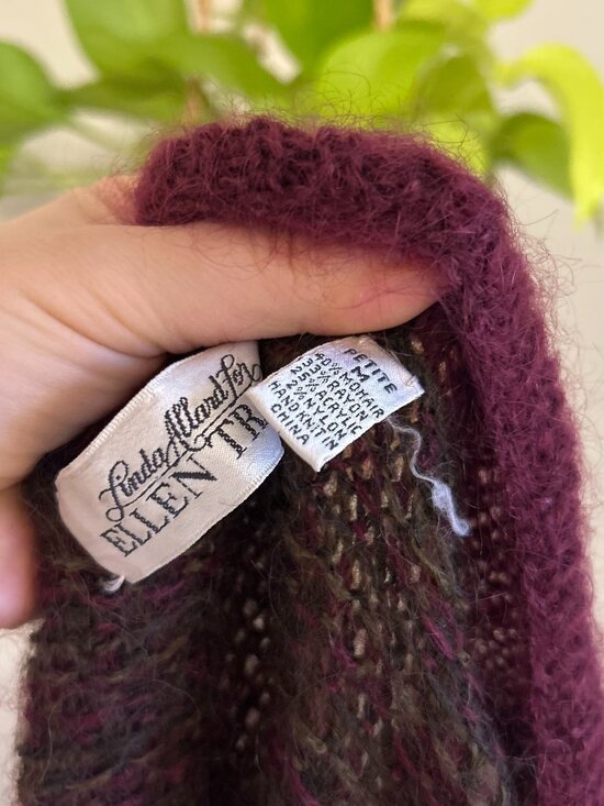 Ellen Tracy Mohair Chunky Wrap Sweater - Picture 4 of 4